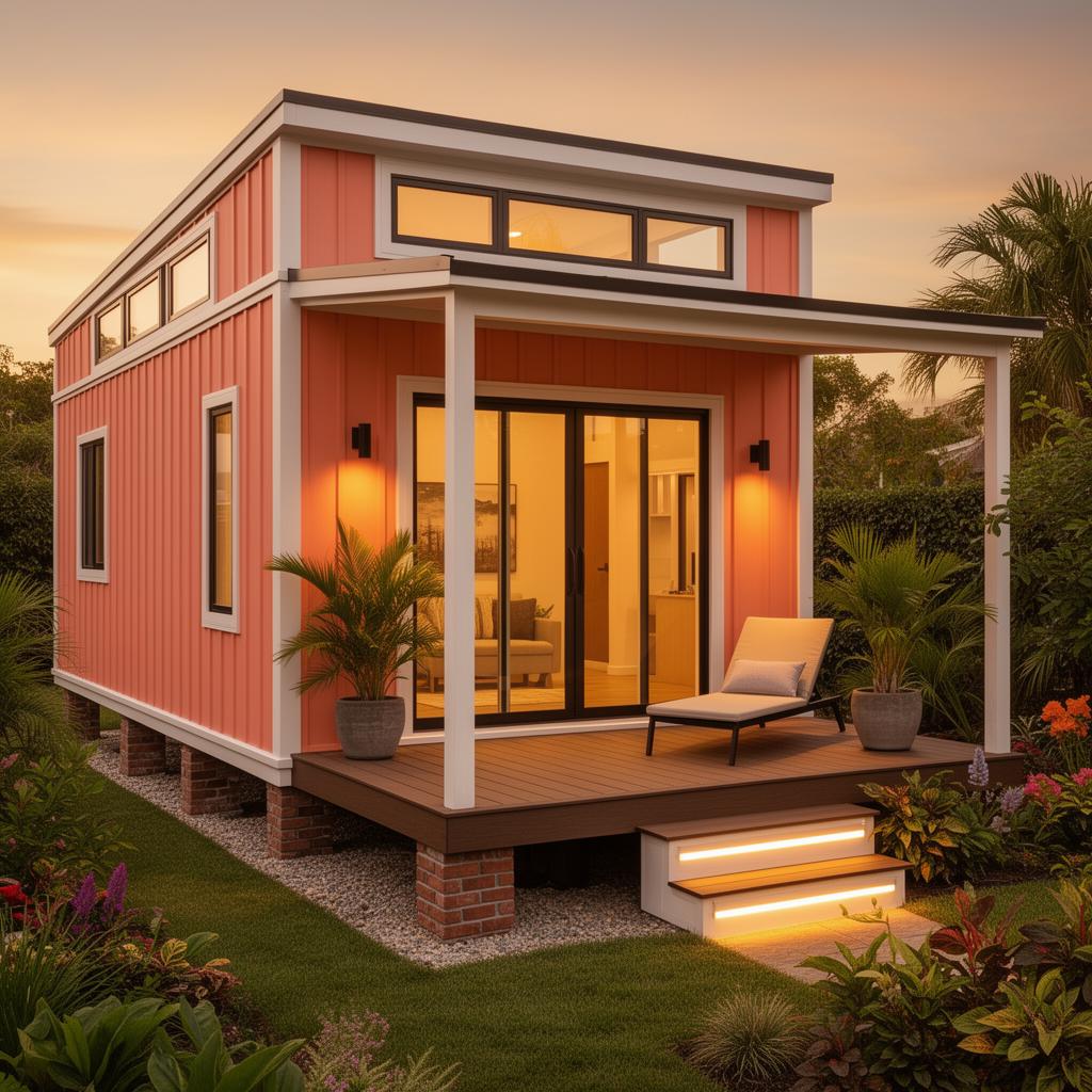 Interior of Coral Cove, a luxury tiny home in Governor's Harbour
